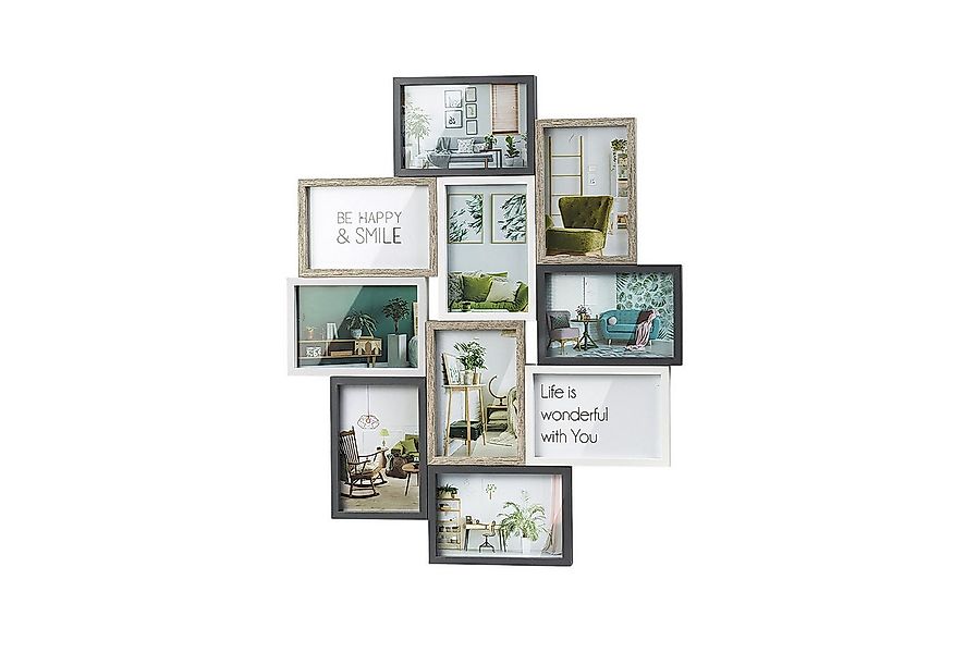 Kobolo Bilderrahmen Collage Bilderhalter Fotorahmen AVA für 10 Bilder 10x15 günstig online kaufen