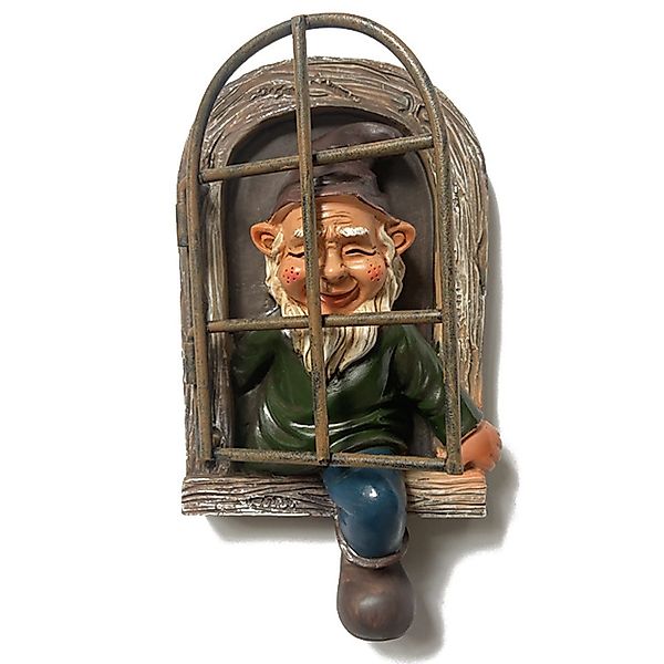 NUODWELL Gartenfigur Gartenzwerg Hängende Gartenzwerge Baum günstig online kaufen
