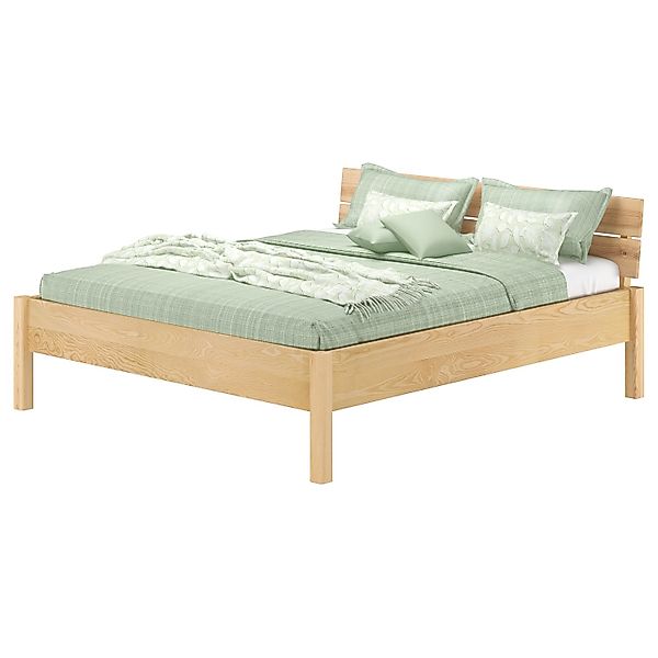 Erst-Holz Doppelbett Metallfrei 180 x 200 Massives Eschenholz Modell 90 günstig online kaufen