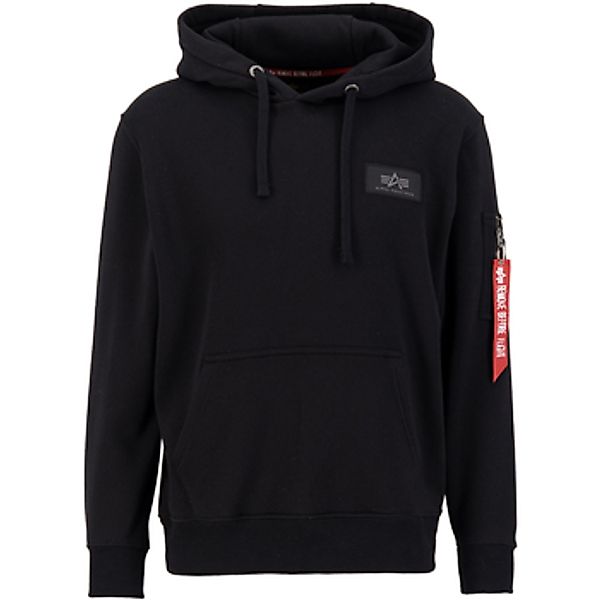 Alpha Industries  Sweatshirt Backprint Hoodie Camo Print - black/woodland günstig online kaufen