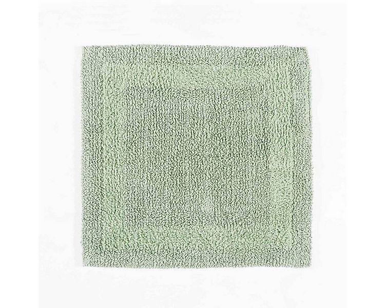 Homescapes Badematte Duschvorleger salbeigrün 50x50 cm aus 100% Baumwolle, günstig online kaufen