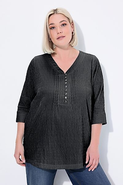 Ulla Popken Tunika Bubble-Tunika Herzausschnitt Biesen günstig online kaufen