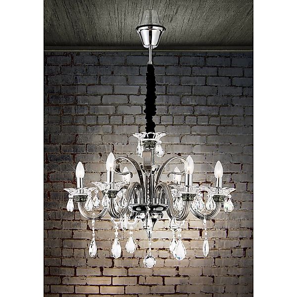 GLOBO LIGHTING Hängeleuchte »DUNJA«, Leuchtmittel E14   ohne Leuchtmittel, günstig online kaufen