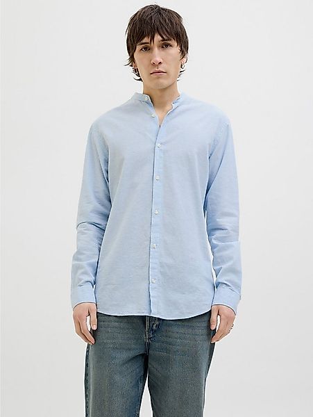 Jack & Jones Langarmhemd JJEBREEZE BAND SHIRT LS SN mit Bandkragen günstig online kaufen