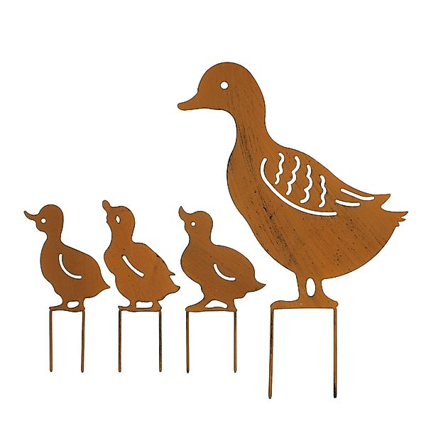 Frank Flechtwaren Gartenstecker Gartenstecker Entenfamilie 4er günstig online kaufen