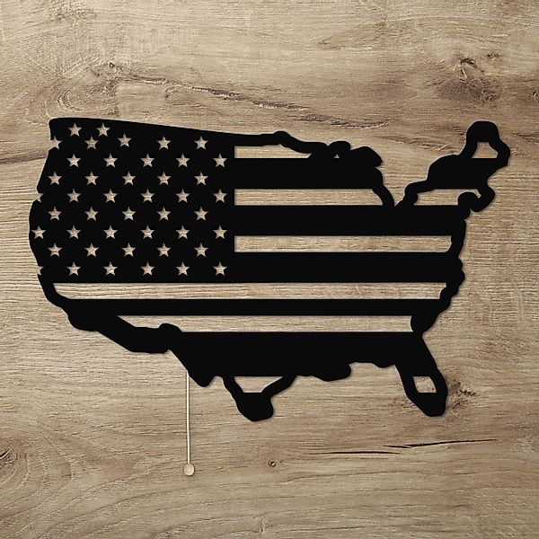 Namofactur LED Dekolicht USA Flagge Wanddeko günstig online kaufen