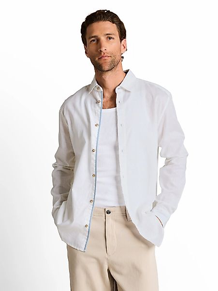 TOM TAILOR Langarmhemd mit Leinen günstig online kaufen