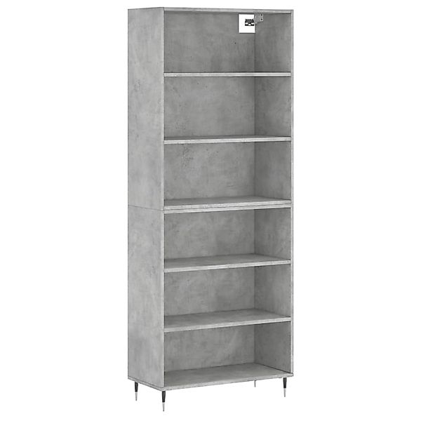 vidaXL Highboard Betongrau 69,5x32,5x180 cm Holzwerkstoff 3189553 günstig online kaufen