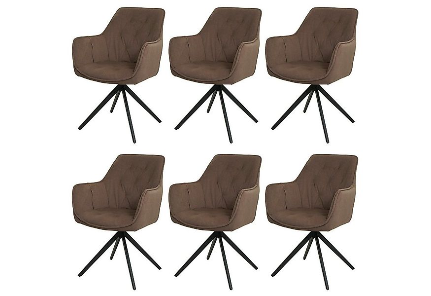 MCW Esszimmerstuhl MCW-L80-6 (6er-Set), Um 180° drehbar, Mit Autoposition günstig online kaufen