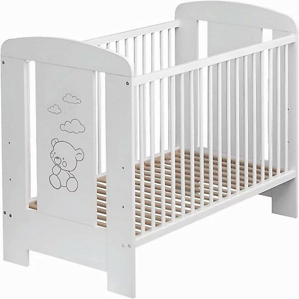 Best for Kids Babybett KAMIL, Kinderbett, Babybett 60x120 cm mit 3 herausne günstig online kaufen