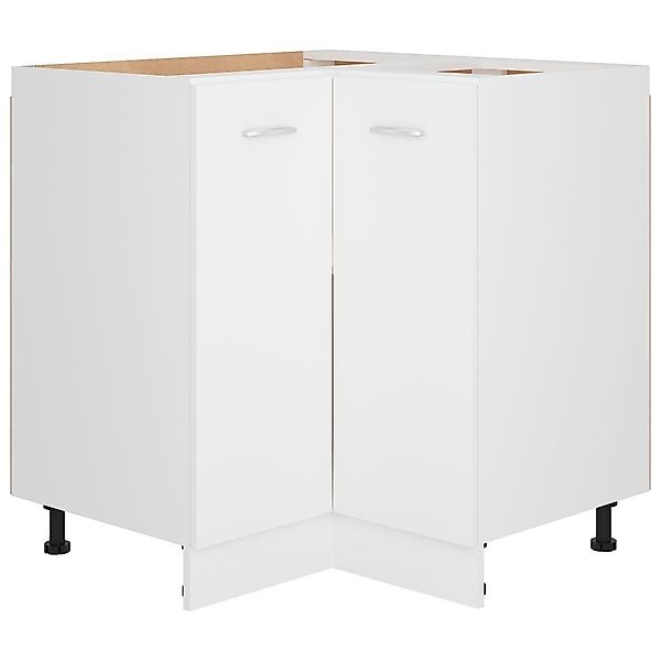 vidaXL Unterschrank Eckunterschrank Weiß 75,5x75,5x80,5 cm günstig online kaufen