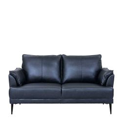 Leder Sofa Sofa mit Fußgestell aus Metall aus Echtleder günstig online kaufen