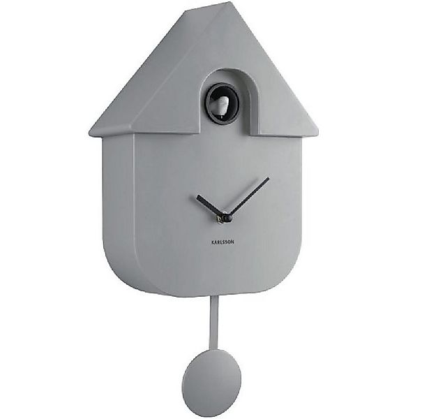 Karlsson Uhr Wanduhr Modern Cuckoo Mouse Grey günstig online kaufen