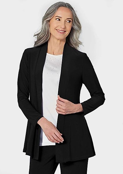 GOLDNER Shirtjacke Kurzgröße: Leichte Shirtjacke lila günstig online kaufen