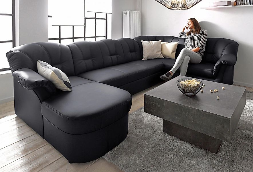 DOMO collection Wohnlandschaft "Papenburg, zeitlose Rückensteppung, elegant günstig online kaufen