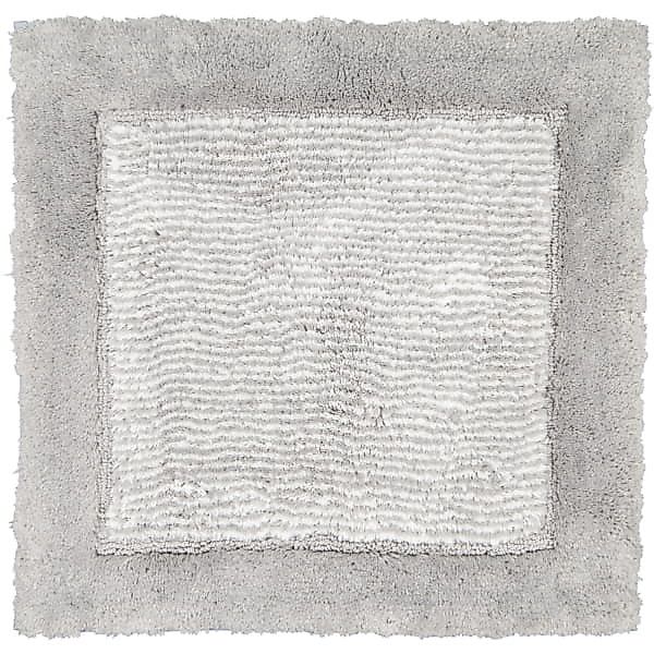 Cawö Badematte Badteppich Two-Tone Platin (60x60cm) günstig online kaufen