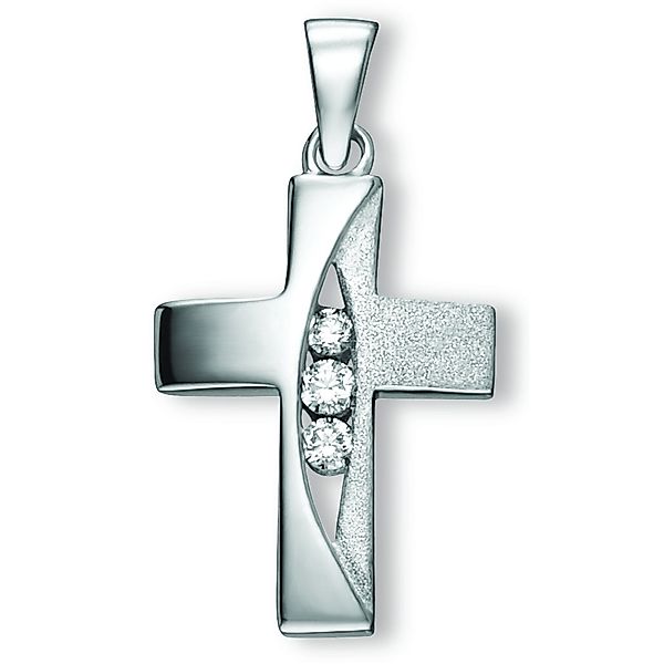 ONE ELEMENT Kettenanhänger Zirkonia Kreuz Anhänger günstig online kaufen