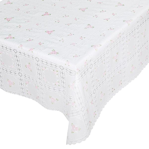 ANRO Tischdecke Lace Vinyltischdecke Häkelspitze Gartentischdecke günstig online kaufen