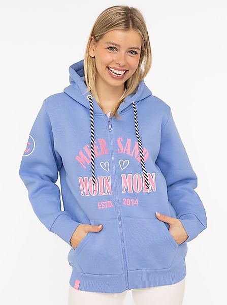 Zwillingsherz Sweatjacke ""Moin Moin"", Kapuze, Langarm, Reißverschluss, mo günstig online kaufen