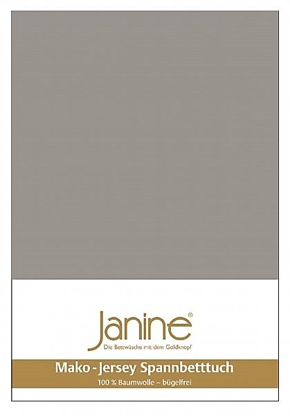 Janine Janine Spannbetttuch Mako-Feinjersey 5007 vulkan (77) Größe:  200x20 günstig online kaufen