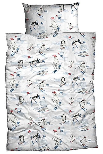 Dormabell Bettwäsche Dormabell Biber Bettwäsche 155x220 Pinguin Eisbär Skif günstig online kaufen