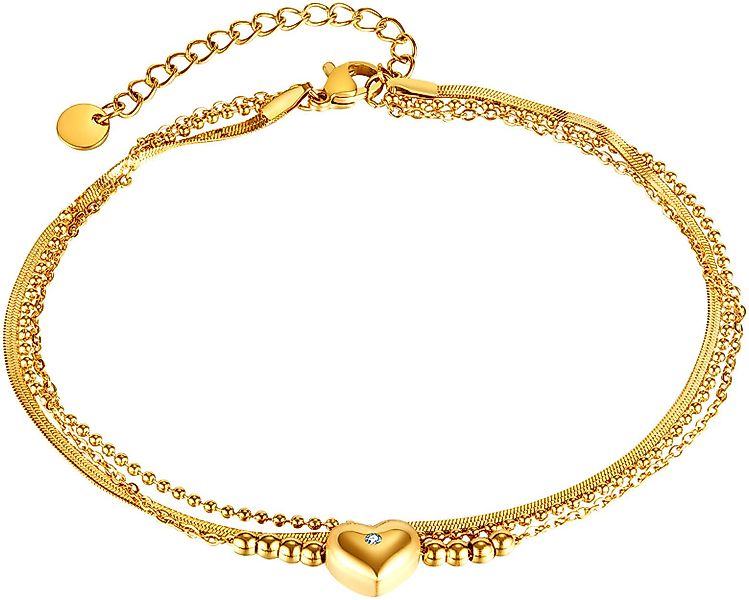 Firetti Fußkette Schmuck Geschenk Edelstahl Körperschmuck günstig online kaufen