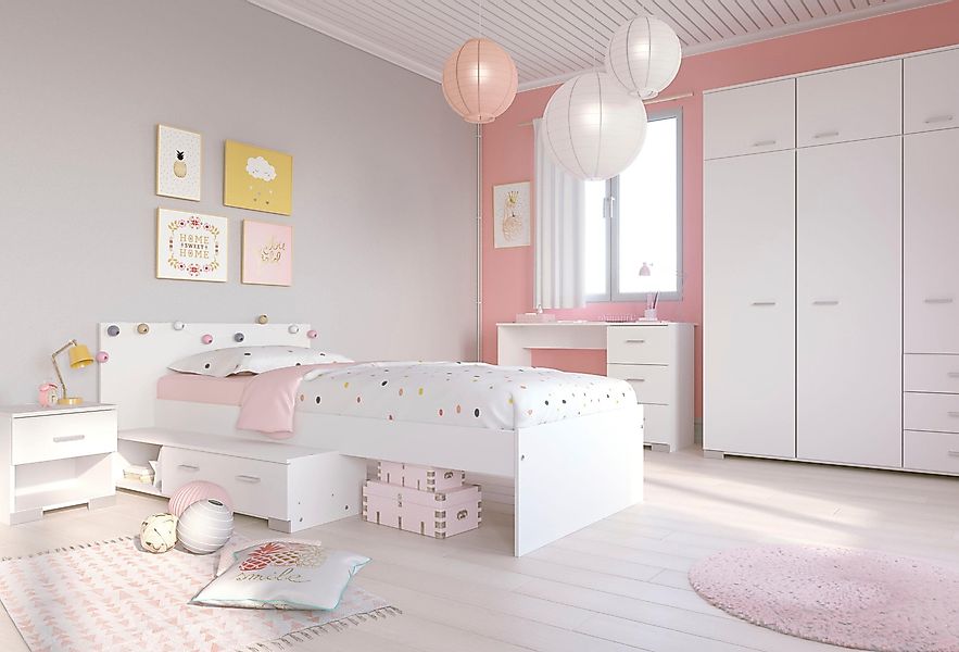 Parisot Jugendzimmer-Set Galaxy, (Set, 4-tlg., Kleiderschrank, günstig online kaufen