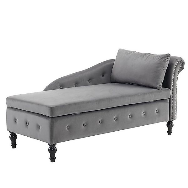 BlingBin Chaiselongue Sofa Loungesessel, 1 Teile, Nagelkopfbesatz und Knopf günstig online kaufen