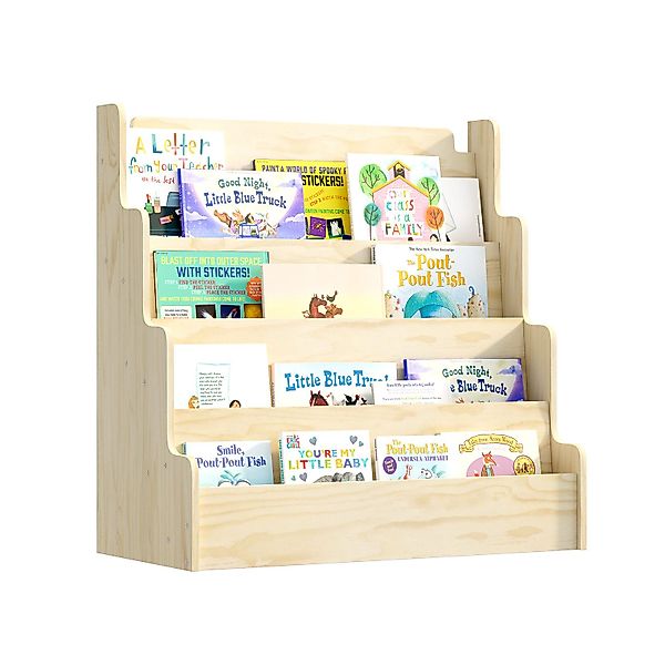 radelldar Bücherregal Kinderregal Montessori Kinder Kieferholz günstig online kaufen