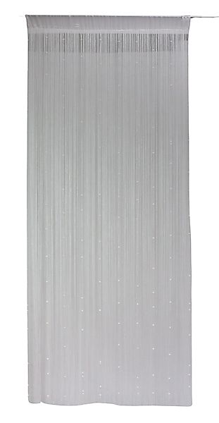 Dekoleidenschaft Fadenvorhang "Weiße Perlen" 90x220, Türvorhang, günstig online kaufen