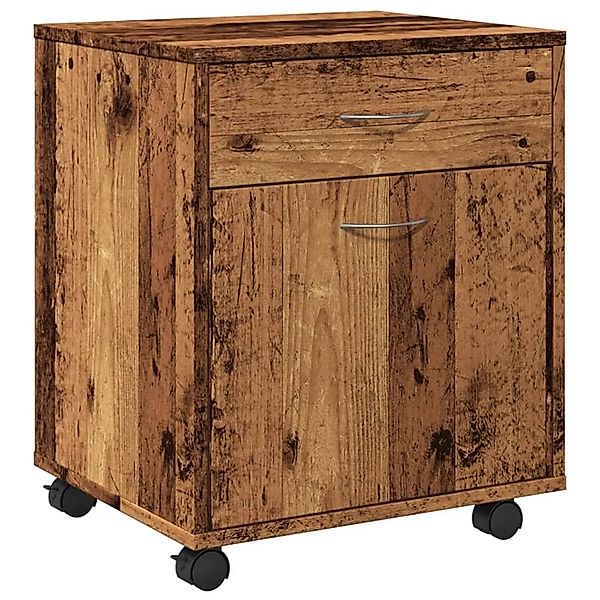 vidaXL Rollcontainer Altholz-Optik 45x38x54 cm Holzwerkstoff 856654 günstig online kaufen