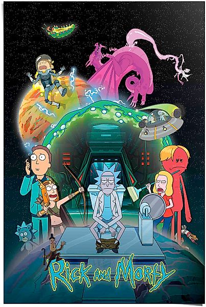 Reinders Poster "Rick and Morty - toilet adventure" günstig online kaufen