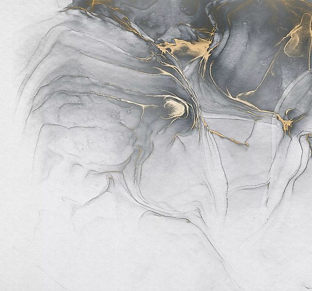 Komar Fototapete Vlies Ink Gold Fluid  300 x 280 cm günstig online kaufen