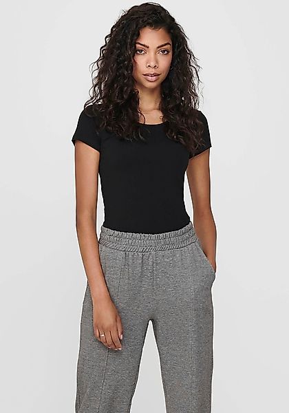 ONLY Rundhalsshirt "ONLLIVE – Rundhalsshirt mit figurbetonter Silhouette", günstig online kaufen