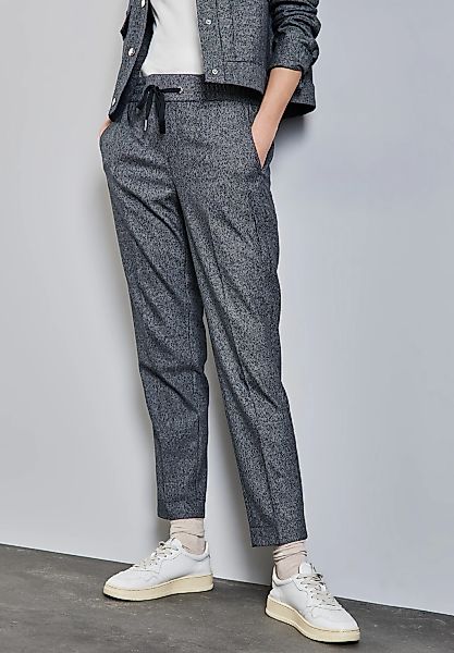 STREET ONE Stoffhose "Style Bonny" Sommerhose in Melange Optik günstig online kaufen