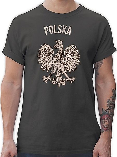 Shirtracer T-Shirt Polska Polnisches Adlerwappen Polen günstig online kaufen