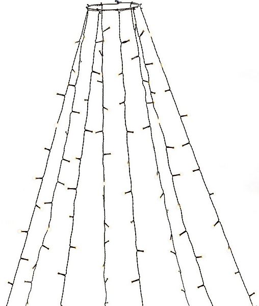 KONSTSMIDE LED-Baummantel Weihnachtsdeko aussen, Christbaumschmuck, 8h Time günstig online kaufen