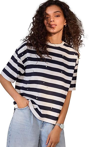 Next T-Shirt Kurzärmeliges, verziertes T-Shirt mit günstig online kaufen
