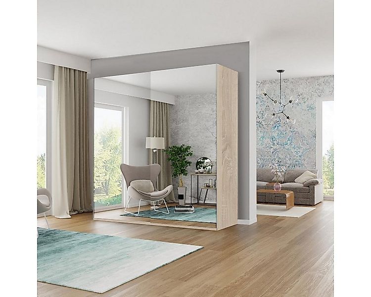 JVmoebel Kleiderschrank Spiegel Schränke Holz Schlafzimmer Schwebetürenschr günstig online kaufen