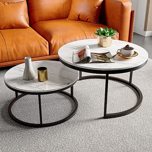 Furnishings Home Couchtisch rund Kaffeetisch Beistelltisch günstig online kaufen