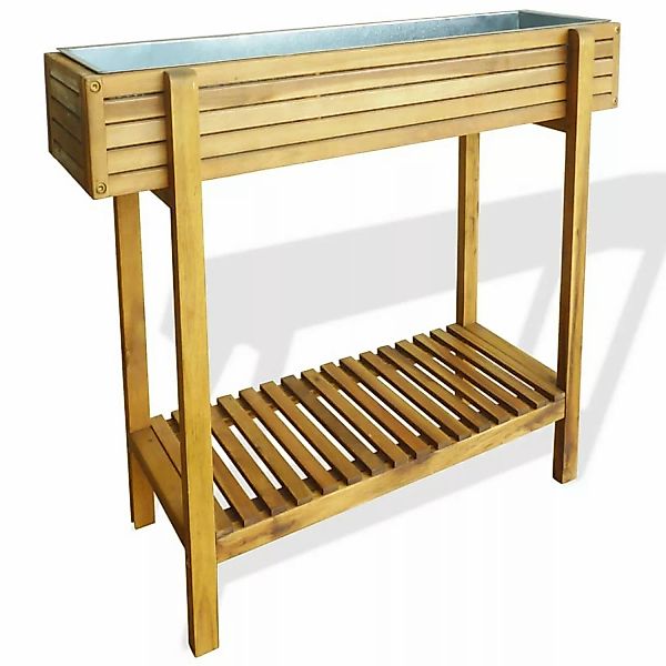 vidaXL Erhöhter Garten-Hochbeet Akazie Massivholz und Zink 658809 günstig online kaufen