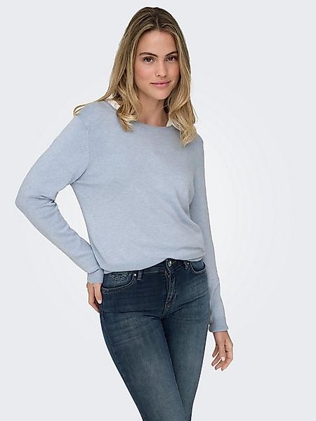 ONLY Longpullover Weicher Rundhals Dünnes Langarm ONLVENICE LIFE LS ONECK P günstig online kaufen