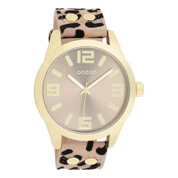 OOZOO Quarzuhr Oozoo Damen Armbanduhr beige günstig online kaufen
