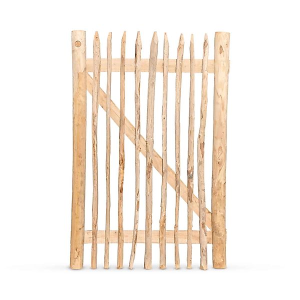 Stiltreu Genageltes Staketenzaun-Tor Edelkastanie Breite 100 cm Höhe 150 cm günstig online kaufen