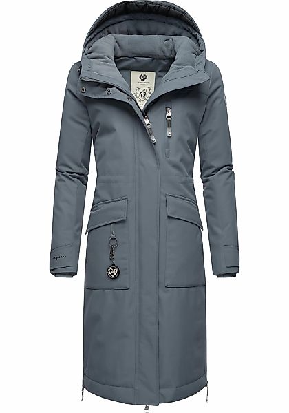 Ragwear Wintermantel "Refutura Remake", Langer wasserdichter Mantel mit Kap günstig online kaufen