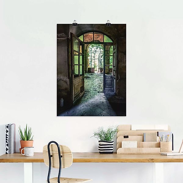 Artland Wandbild "Lost Place - alte Tür Fenster", Fenster & Türen, (1 St.) günstig online kaufen
