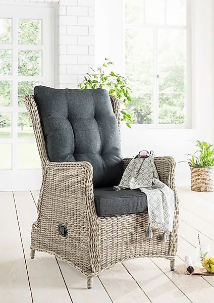 Destiny Gartensessel »CASA RELAX« Set, 1 Stk. tlg. Aluminium, Polyrattan, i günstig online kaufen