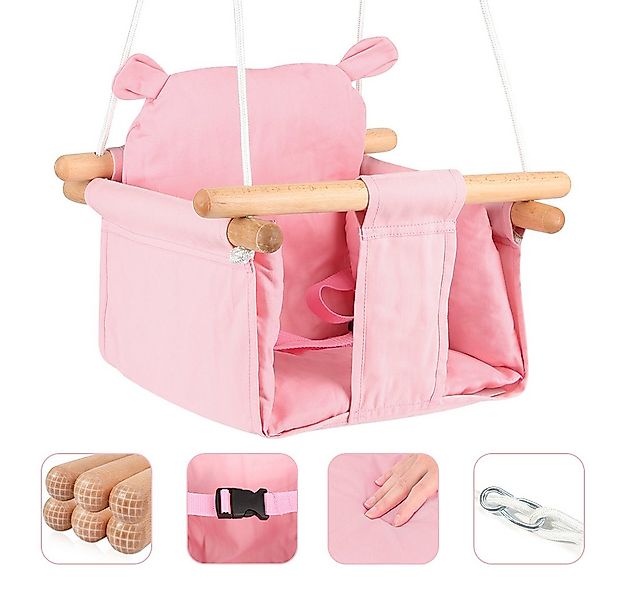 JEOBEST Babyschaukel Kinderschaukel, Verstellbar mitwachsend Kinder Schauke günstig online kaufen