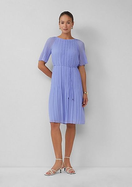 s.Oliver Minikleid Kleid Plissiertes Chiffon-Kleid mit Raglanärmeln günstig online kaufen