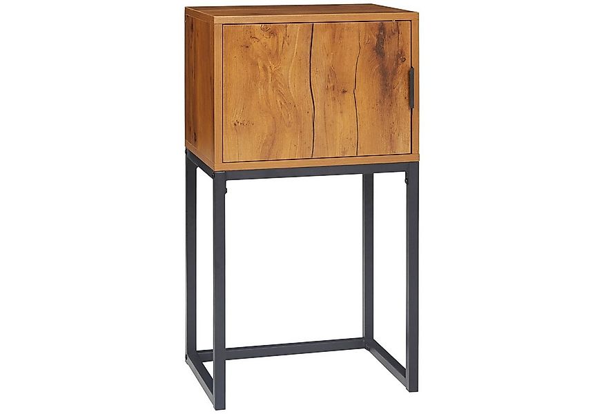 HOMCOM Konsolentisch mit Stauraum, Sofatisch Flurtisch im Industriedesign, günstig online kaufen